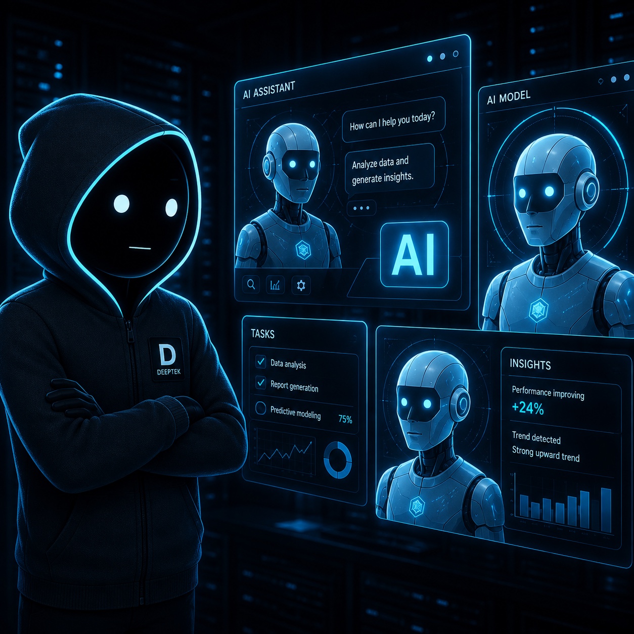 Deep analyzing an AI assistant interface