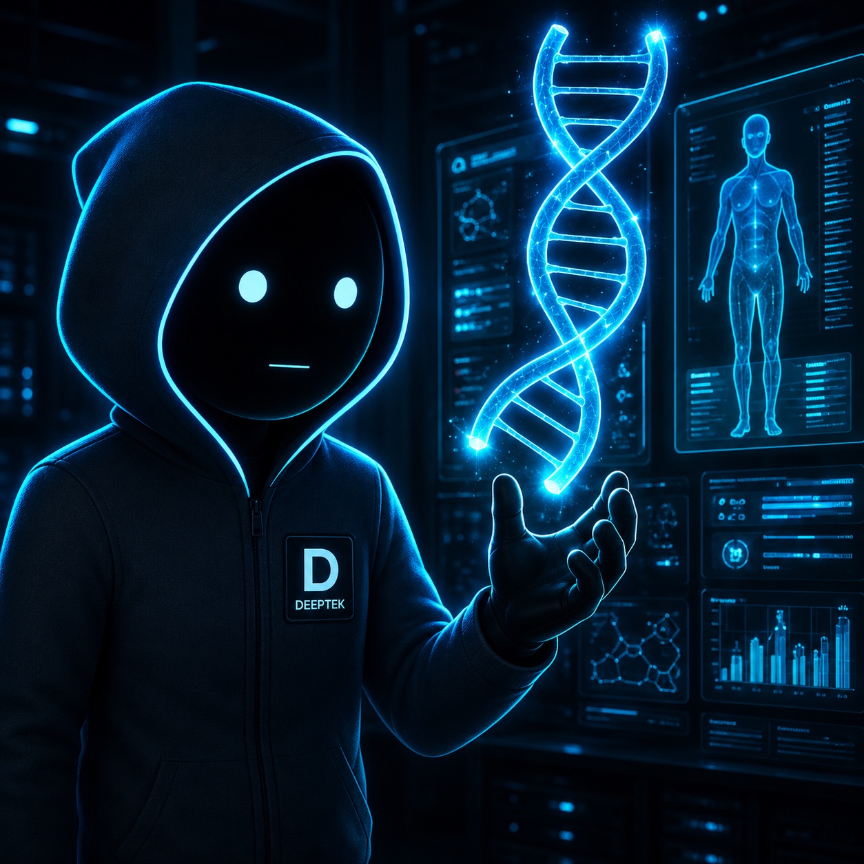 Deep examining a DNA hologram
